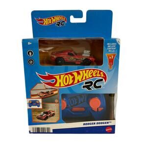 Hot Wheels RC Rodger Dodger 1:64 Scale Red Remote-Control Toy Car New Sealed Box